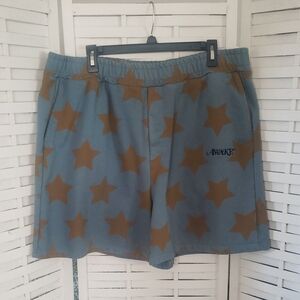 Awake New York Blue and Brown Star Mens  Shorts Size XXL